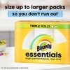 image:imageBounty Essentials SelectASize Paper Towels White 2 Triple Rolls  6 Regular Rolls Packaging May Vary2 Rolls  162 Sheets