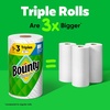 image:imageBounty SelectASize Paper Towels White 6 Triple Rolls  18 Regular Rolls 3 Packs of 2Prints