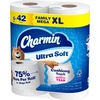 image:imageCharmin Ultra Soft Cushiony Touch Toilet Paper 24 Family Mega  123 Regular Rolls White6 Rolls 364 Sheets