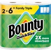 image:imageBounty QuickSize Paper Towels White 8 Family Triple Rolls  27 Regular Rolls2 Rolls 141 Sheets