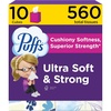 image:imagePuffs Facial Tissue Ultra Soft NonLotion 10 Cube Boxes 56 Facial Tissues per Box Allergies and Colds Packaging May Vary56 Count Pack of 10