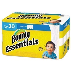 image:imageBounty Essentials SelectASize Paper Towels White 2 Triple Rolls  6 Regular Rolls Packaging May Vary12 Rolls 104 Sheets per Roll