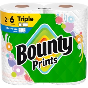 image:imageBounty SelectASize Paper Towels White 6 Triple Rolls  18 Regular Rolls 3 Packs of 2Prints