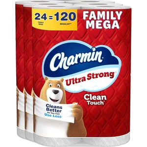 image:imageCharmin Ultra Strong Clean Touch Toilet Paper 24 Family Mega Rolls  120 Regular Rolls24 Rolls 275 Sheets