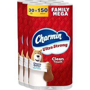image:imageCharmin Ultra Strong Clean Touch Toilet Paper 24 Family Mega Rolls  120 Regular Rolls30 Rolls 275 Sheets